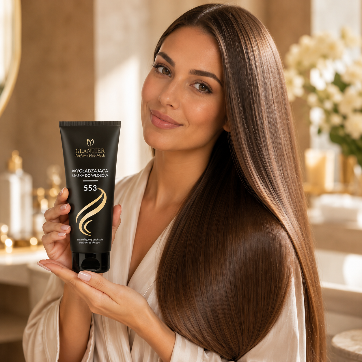 Glantier 553 Haarmaske - Intensive Glättung & Seidiger Glanz - 200ml